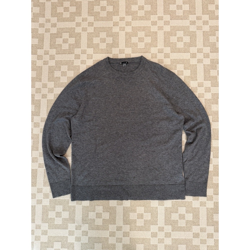 Smartwool Sparwood Sweater Mens XL Gray Merino Wool Blend Lightweight Knit